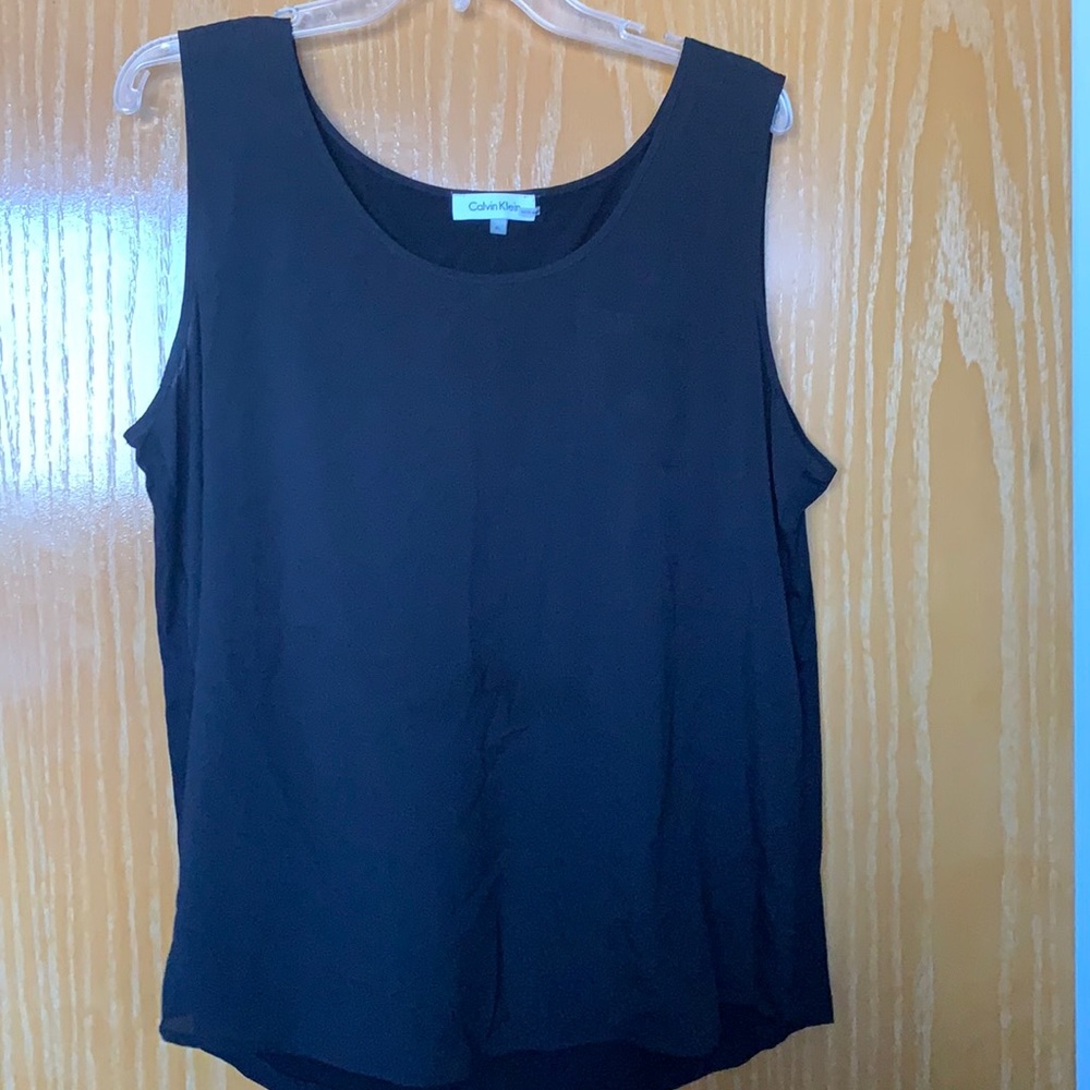 Calvin Klein black pocket tank top